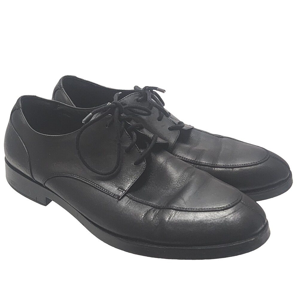 COLE HAAN MEN 11 M HENRY GRAND SPLIT Toe OX OXFORD C24158 BLACK Dress Shoes